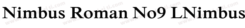 Nimbus Roman No9 LNimbus Roman No9字体转换